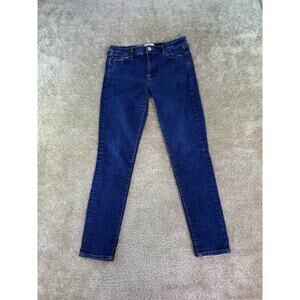 Gap 1969 Blue True Skinny Womens 30R 30 Regular Denim Jeans Mid Rise D880